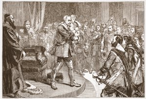 Gustavus Adolphus Taking Leave of the States by English School