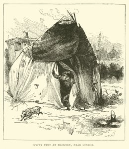 Gypsy Tent at Hackney, near London by English School