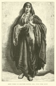 Gypsy Woman or Ghawazee, Dancing Girl, from Upper Egypt by English School