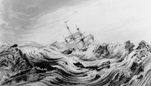 HMS Dorothea commanded by David Buchan driven into Arctic ice by English School