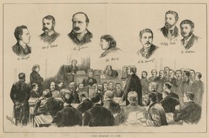 HMS Pinafore in Court by English School