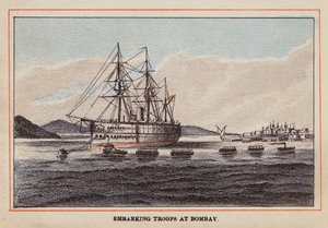 HM Indian Troop-Ship: Embarking Troops at Bombay