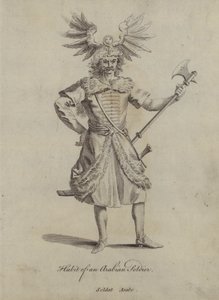 Habit of an Arabian Soldier by English School