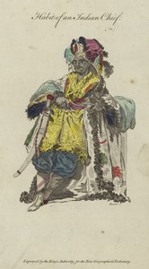 Habit of an Indian Chief by English School