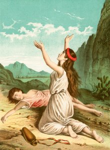 Hagar and Ishmael by English School