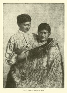 Half-Caste Maori Girls by English School