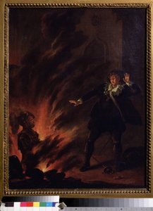 Hamlet and the Ghost of His Father by English School