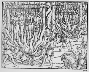 Hanging and Burning of Diverse Persons in the First Year of the Reign of Henry V