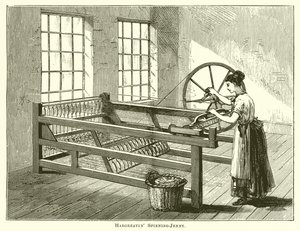 Hargreaves Spinning-Jenny by English School
