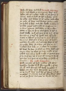 Medical and culinary recipes, c.1395 by English School