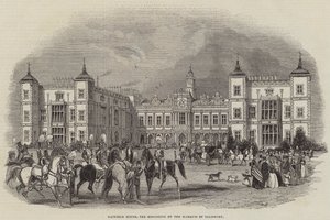 Hatfield House, the Residence of the Marquis of Salisbury