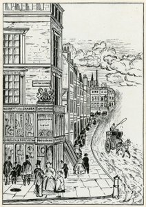 Hatton Garden and Holborn, 1866 by English School