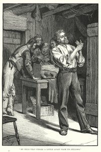 He held that finger a little apart from its fellows (engraving) by English School