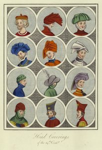 Head coverings of the 14th Century by English School