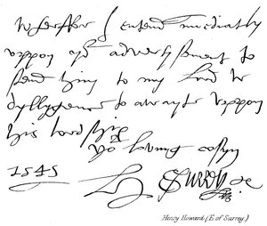 Henry Howard (Earl of Surrey) by English School