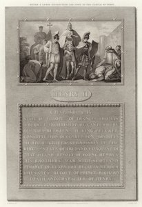 Henry and Lewis Conducting the Pope to the Castle of Torci by English School