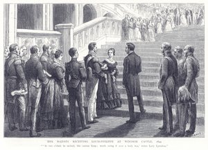 Her Majesty Receiving Louis-Philippe at Windsor Castle, 1844 by English School