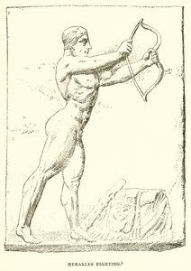 Herakles Fighting by English School
