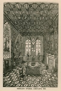 Heraldic Studio, Lincolns Inn, London by English School