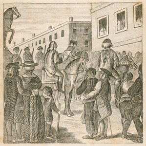 Heralds Proclaiming King George I at Charing Cross, London by English School