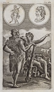 Hercules (engraving) by English School