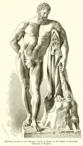 Hercules, Known as the Farnese, found at Rome in the Baths of Caracalla (Museum of Naples) by English School
