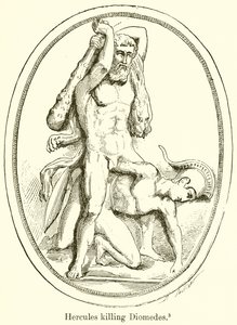 Hercules Killing Diomedes by English School