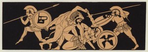 Hercules taking the girdle of Penthesilea, Queen of the Amazons
