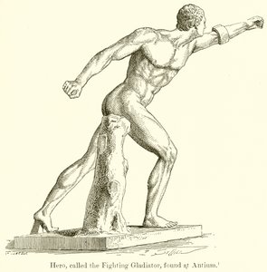 Hero, called the Fighting Gladiator, found at Antium by English School