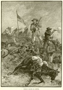 Heroic Death of Custer by English School