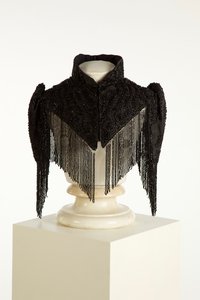 High-Collared Black Pelerine or Cape, c.1890-1900 by English School