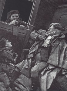 Highwayman Robs a Stagecoach by English School