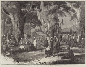 Hindoo Festival, Cashmere by English School