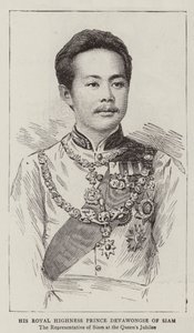 His Royal Highness Prince Devawongse of Siam by English School