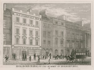 Holborn Bars, on the summit of Holborn Hill by English School