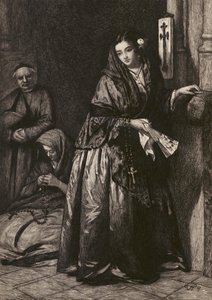 Holy Water, etched by G W Rhead, after J Phillips by English School