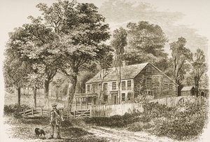 Home of the Historian, William H. Prescott, Pepperill, Near Boston by English School