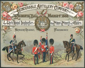 Honourable Artillery Company, Regimental Ball, 4 March 1885