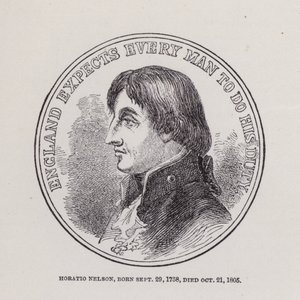 Horatio Nelson, born 29 September 1758, died 21 October 1805