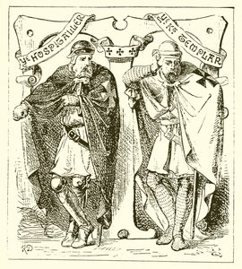 Hospitaller and Templar by English School