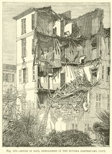 House in Nice, Demolished in the Riviera Earthquake, 1887