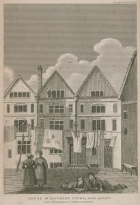 House in Pitchers Court, Bell Alley, Once the Residence of Robert Bloomfield