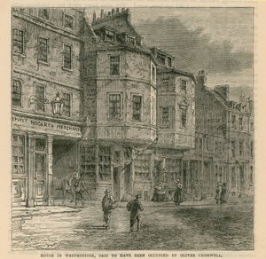 House in Westminster Said to Have Been Occupied by Oliver Cromwell by English School