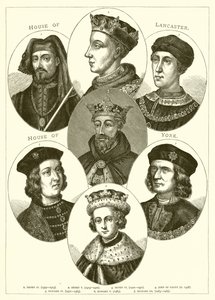 House of Lancaster. House of York by English School