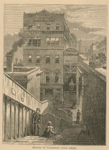 Houses in Waterloo Road, 1876 by English School