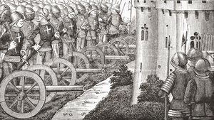 How the Comte de Foix Took Strong Places in Guienne, 1878 by English School