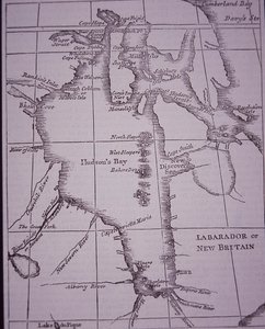 Hudson Bay Company, Map of Hudson Bay Published in 1744 by English School