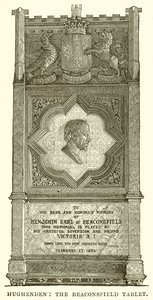 Hughenden: The Beaconsfield Tablet by English School