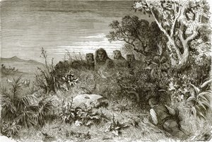 Hunter and Lions by English School