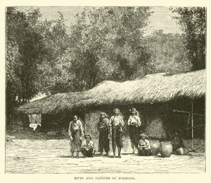 Huts and Natives of Formosa by English School
